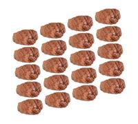 Milisten 20pcs Realistic Imitation Beef Model PVC Simulation Meat Blocks for Educational Role Play and Sensory Development for Kitchen Scenarios and Creative Play