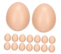 Milisten 20pcs Realistic Plastic Easter Eggs DIY Graffiti Craft for Simulation Egg Molds for Painting and Decoration Safe Pretend Play Props for Easter Party and Classroom Activities