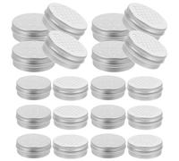 Milisten 20pcs Scent Work Tins for Dogs Vented Aluminum Containers Screw Top Lids for Nosework Training and Essential Oil Storage