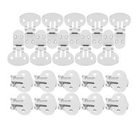 Milisten 20pcs Shoe Clips Large Flat Blank Stainless Steel Shoe Clips for DIY Craft Shoe Supplies Size L