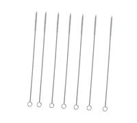Milisten 20PCS Stainless Steel Straw Brush with Nylon Bristles Flexible Long Handle Bottle Cleaning Brushes for Milk Bottles and Straws Tool