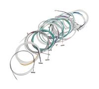 Milisten 21pcs Guzheng Replacement Strings Nylon Metal Beginner Friendly Instrument String Replacement Precise Tuning Assorted Color 163cm for Musical Instrument Practice