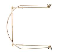 Milisten 24-hole Harmonica Neck Holder, Metal Mouth Organ Stand Compatible 10 16-hole Harps, Gold Neck-hanging Harmonica Clip for Convenient Performance