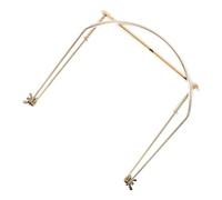 Milisten 24-hole Portable Harmonica Neck Holder Harp Rack Support Brass Tone Mouth Organ Stand for 10 to 16-hole Harmonica Performance and Playing