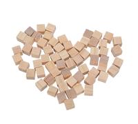 Milisten 240Pcs Natural Pine Wood Blocks 1X1Cm Smooth Unfinished Cubes for DIY Crafts Painting Stacking Educational for Classroom and Art Projects