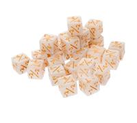 Milisten 24pcs Do Dice Game Acrylic Dice Counters Boys and Girls Math Learning Toys Board Game Tokens
