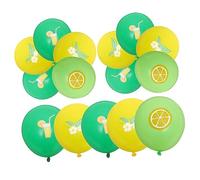 Milisten 24pcs Hawaiian Lemon Fruit-themed Balloons for Beach Birthday Party Decoration Balloons Vibrant Colors for Photo Backdrops and Festive Celebrations