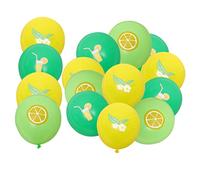 Milisten 24Pcs Hawaiian Themed Balloons Summer Lemon Fruits Party Decorations Safe for Beach Birthday Celebrations and Anniversaries Vibrant Decor