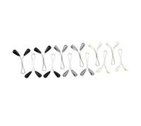 Milisten 24Pcs Pearl Hijab Fixed Clips U-shaped Headscarf Fixing Pins for Women Lightweight Scarf Accessories for Wedding Party Dinner Date