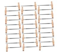 Milisten 24pcs Peg Hole : Wooden Handle Violin Peg Hole - 1:30 Tapered Reaming Tool For Accurate Repairing Suitable For 3/4-4/4 Violins