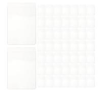 Milisten 24pcs Pocket Boutonniere Plastic Sleeve - Plastic Flower Card Sleeves - No Lapel Pin Pouch for Boutonniere - Clear Card Pouch Square Holder for Wedding Prom