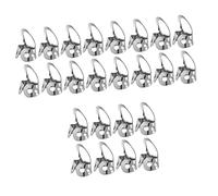 Milisten 24pcs Thumb Pick Banjo Picks Adjustable Guitar Plectrum Smooth Stainless Steel Hollowed for Finger Playing
