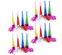 Milisten 25Pcs Fringed Party Noisemakers Safe Material Blowouts for Graduation Birthday Celebrations Vibrant Whistles for Fun Party Atmosphere