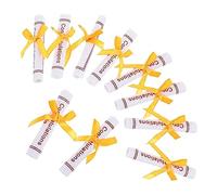 Milisten 25pcs Mini Graduation Bear Doll Accessories Non Woven Certificate for Graduation Party Decorations Congrats Ornament Space Saving Micro Landscape Decor Random Color