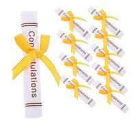 Milisten 25pcs Mini Graduation Certificate with Graduate Bear Doll Decor Non Woven Souvenir Ornaments for Graduation Season Celebration for Desk Party Decoration Random Color