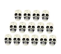 Milisten 25Pcs Realistic Resin Skull Head Decor Halloween Craft Figurines for Spooky Atmosphere for Room and Office Decoration for Parties and Events