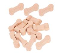 Milisten 25pcs Wooden Train Track Adaptors Dog Bone Shaped Connectors for DIY Railway Building Party Fun Motor Skill Development Compatible with Major Wooden Railways