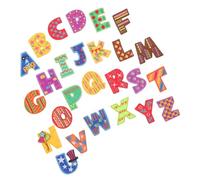 Milisten 26 Pieces Embroidered Letter Iron on Patches, Full Alphabet DIY Sewing Clothes Repair Patches for Jackets, Backpacks, Hats, Colorful Initial Stickers