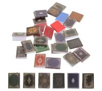 Milisten 27pcs Scale Miniature Dollhouse Books for Study Display Handmade Style for Bjd Scenes and Craft Projects Accurate Proportion Accessories for Bedroom and Living Area Decor