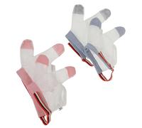 Milisten 2pairs Eating Gloves for Boy Girl Breathable Finger Protective Glove Stop Thumb Sucking Tool for Boy Girl for Finger Biting Prevention and Teething Comfort