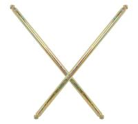 Milisten 2pcs 55cm Galvanized Metal Trash Can Shaft Replacement for Outdoor Garbage Bins Sturdy Trash Bin Axle Parts and Garbage Can Accessory for Repair