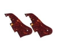 Milisten 2Pcs Acoustic Guitar Pickguard Protective Guard Sheet Self-Adhesive Folk Guitar Scratch Plate Tortoise Shell Style
