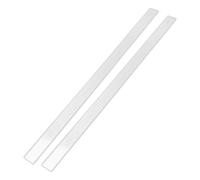Milisten 2pcs Acrylic Thickness Ruler Set 4mm for Baking Cookies Biscuits Fondant Dough Measurement Tool 40cm Rolling Pin Guide for Precise Cake and Pastry Preparation at Home