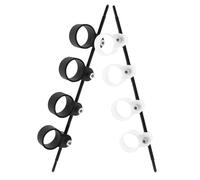 Milisten 2Pcs Adjustable Guitar Finger Extension Trainer Tool for Acoustic Electric Bass Guitar Large Size Finger Stretcher Hand Exerciser in Black and White for Beginners