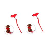 Milisten 2pcs Adjustable Red Pet Dog Cat Leash Angel Comfortable Control for Daily Walks and Weekend Adventures