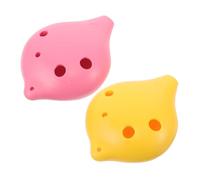 Milisten 2pcs Alto Ocarina for Students and Resin Wind Instruments with Easy to Learn Six Hole Layout Compact Portable Musical Ocarinas for Beginner Training and Daily