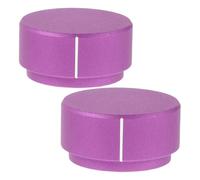 Milisten 2pcs Aluminum Alloy Volume Control Knobs for Electric Bass Guitar Durable Potentiometer Caps for Audio Equipment and Recording Studio Precision Knobs with Optimal and Sturdy Build