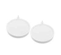 Milisten 2pcs Aquarium Air Stone Disc Nano Bubble Diffuser Quiet Oxygen Aerator for Fish Tanks Even Bubble Distribution Easy Installation Compatible with Various Aquariums