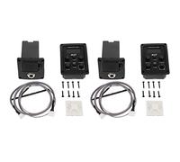 Milisten 2pcs Band Acoustic Guitar Preamp Eq Equalizer Piezo Pickup for Acoustic Guitar Featuring Volume Blend Presence Treble Middle Bass Control for Live Performances and Studio