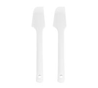 Milisten 2pcs Bendable Silicone Mixing Scrapers for Sweet Bean Paste and Cream Spreading, Flexible Kitchen Spatulas Sturdy Silicone for Baking and Jam Stirring