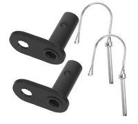 Milisten 2pcs Bike Trailer Hitch Coupler Trailer Connector Steel Attachment in Black for Boys and Girls Compatible with Most Bikes Easy Installation for Babies