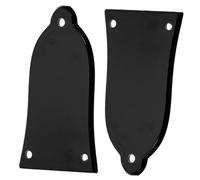 Milisten 2pcs Black Abs Guitar Truss Rod Cover Plate Easy Installation and Removal Protecting Truss Rod Compatible with Electric Guitar Accessories