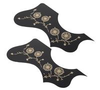 Milisten 2pcs Black Acoustic Guitar Pickguard Right-Handed Folk Guitar Scratch Plate Protective Guard for Parts Repair and Scratch Prevention