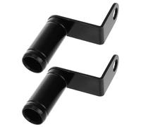 Milisten 2pcs Black Aluminum Rearview Mirror Extension Bracket for Motorcycles Rearview Mirror Riser Adapter Compatible Electric Bikes Motorcycle Extension Frame for Enhanced Rear
