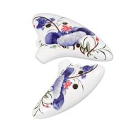 Milisten 2pcs Blue and White Ocarina Beginner-friendly Six-hole Ocarina Instrument Long Mouth Design for Boys and Girls Learning to Play Ceramic Flute for Musical Practice and Party Favors