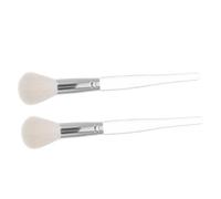 Milisten 2pcs Blush Brushes Set Soft Wool Bristles, Small Size Powder and Highlighter Makeup Brushes for Women, for Makeup Bag Use