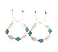 Milisten 2Pcs Bohemian Turtle Shell Bracelet Adjustable Rope Strand Anklet for Women Summer Beach Party Jewelry Assorted Color Handmade Braided Wax Rope