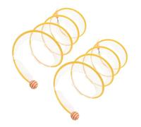 Milisten 2pcs Cat Tunnel Kitten Cave Tunnel Enclosure Accessories Cute for Indoor Interactive Cat Play Kicker Kitten Small Folding Small Plaything Steel Wire