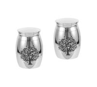 Milisten 2pcs Cat Urns Pet Cremation Urn Urns for Mom Ashes Keepsake Urns Pet Ashes Keepsake Dog Urn Cat Urn for Ashes Animal Mini Cremation Urn Decorative Urns Jar Pet Urns Stainless Steel