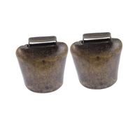 Milisten 2Pcs Cattle Bells Livestock Hanging Bells for Farming Accessories Crisp Sound Ornaments for Grazing Supplies Durable Construction with Vintage Appeal
