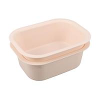 Milisten 2Pcs Changing Table Bath Basin Set, Thickened Heat Resistant Plastic Rectangular Nursery Basin with Non-Slip Bottom, Diaper Station Accessory for Face Cleansing and Foot Bath