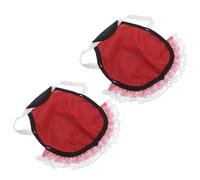 Milisten 2pcs Chicken Saddles for Hens, Black Denim Poultry Apron Back Guard with Wing Protector, Small Chicken Support Vest for Anti-pecking and Egg Gathering in Backyard Coop