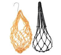 Milisten 2pcs Chicken Veggie Fruit Holder with Hook Mesh Grocery Bags for Poultry Feeding Tool Easy to Clean Reusable Cabbage Feeder for Hens Chicken Coop