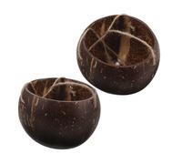 Milisten 2Pcs Coconut Shell Hanging Plant Pots with Rope Indoor Outdoor Hanging Plant Holders for Balcony Garden Home Decoration