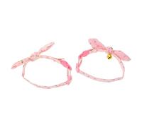 Milisten 2pcs Cute Pet Collar for Dog and Cat Heart Pendant and Cherry Design Adjustable Bell Collar for Animals Birthday