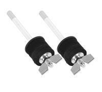 Milisten 2pcs Cymbal Mount Extension Rod for Drum Set, Double Layer Alloy Structure with Felt Pads, Easy and Fast Setup, Stable Foundation for Splash Cymbal Mounts, for Gig and Practice